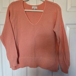 Lucky Brand Coral V-Neck Sweater